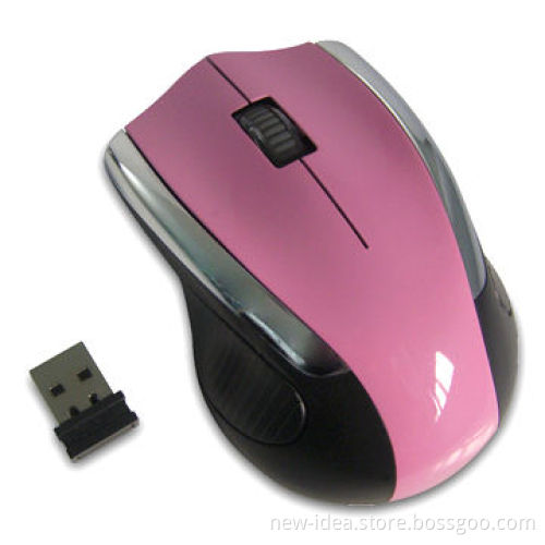 RF Wireless Mouse, with 800 to 1,600dpi Hardware Resolution and Nano Receiver